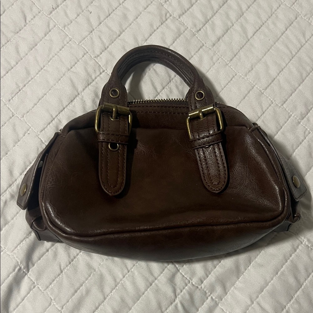 Brown Leather Handbag